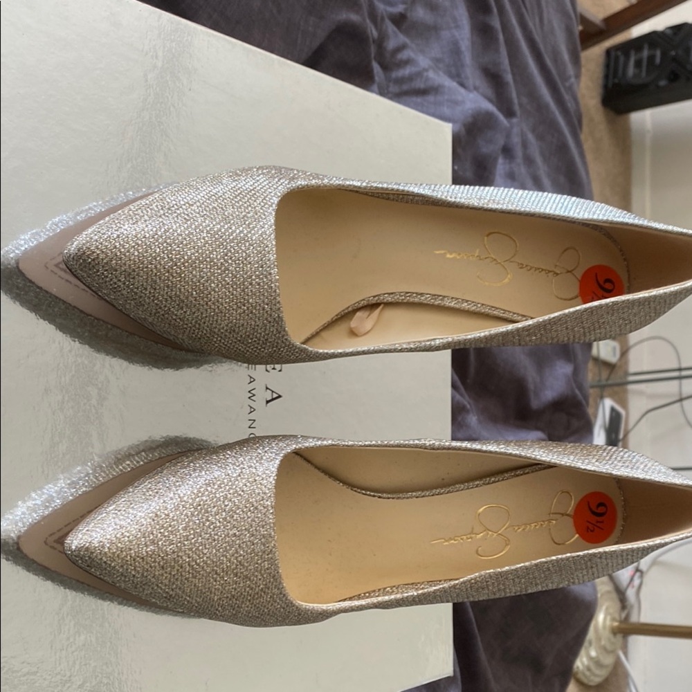 Jessica Simpson Tan Pointed Toe Heels for Special Occasions